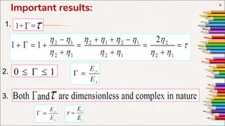 Unit V-Electromagnetic Fields-Normal incidence at a plane dielectric ...