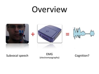 Subvocolization Subvocalization -- Towards Hearing the Inner Thoughts of Developers | PPTX