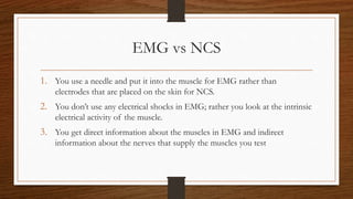 Emg and ncs slides chapter 1 and 2 | PPTX