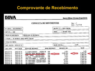 Comprovante de Recebimento
 