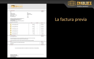 La factura previa
 