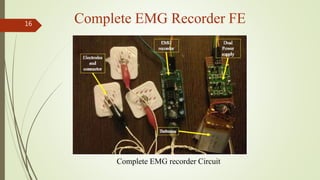 16
Complete EMG recorder Circuit
Complete EMG Recorder FE
 