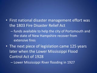 First Nation Disaster overview of us emergency management post 9/11 | PPT