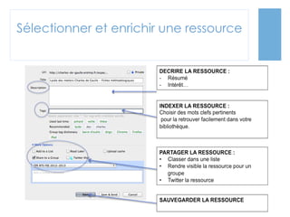 Sélectionner et enrichir une ressource

 
