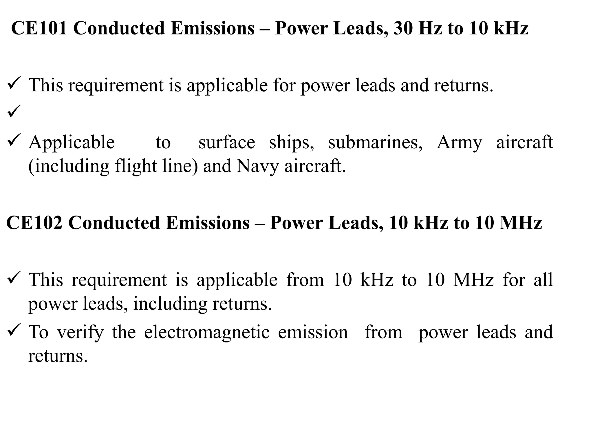 ELECTROMAGNETIC EMISSION AND SUSCEPTIBILITY STANDARDS AND ...