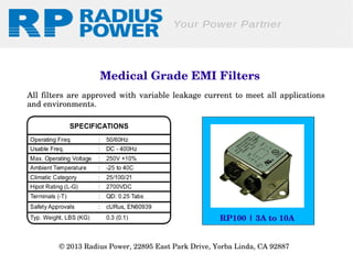 EMI Filters and Electronic Control Products | PPT
