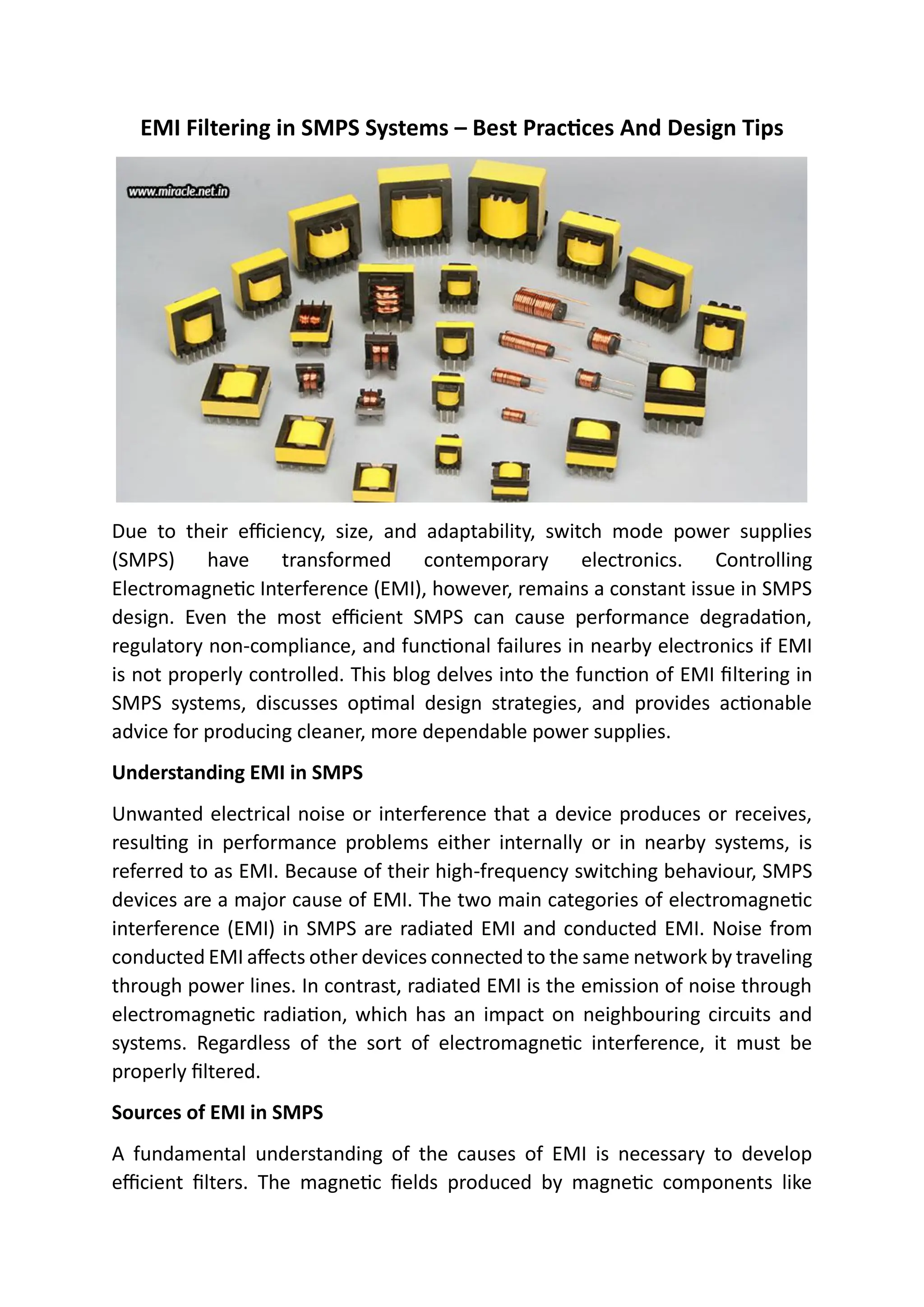 EMI Filtering In SMPS Systems – Best Practices And Design Tips.pdf