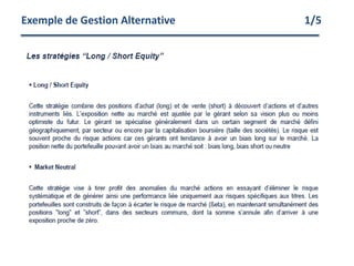 Exemple de Gestion Alternative 1/5
 