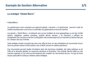 Exemple de Gestion Alternative 2/5
 