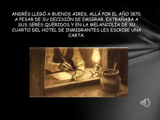 "HISTORIA DE UN INMIGRANTE"