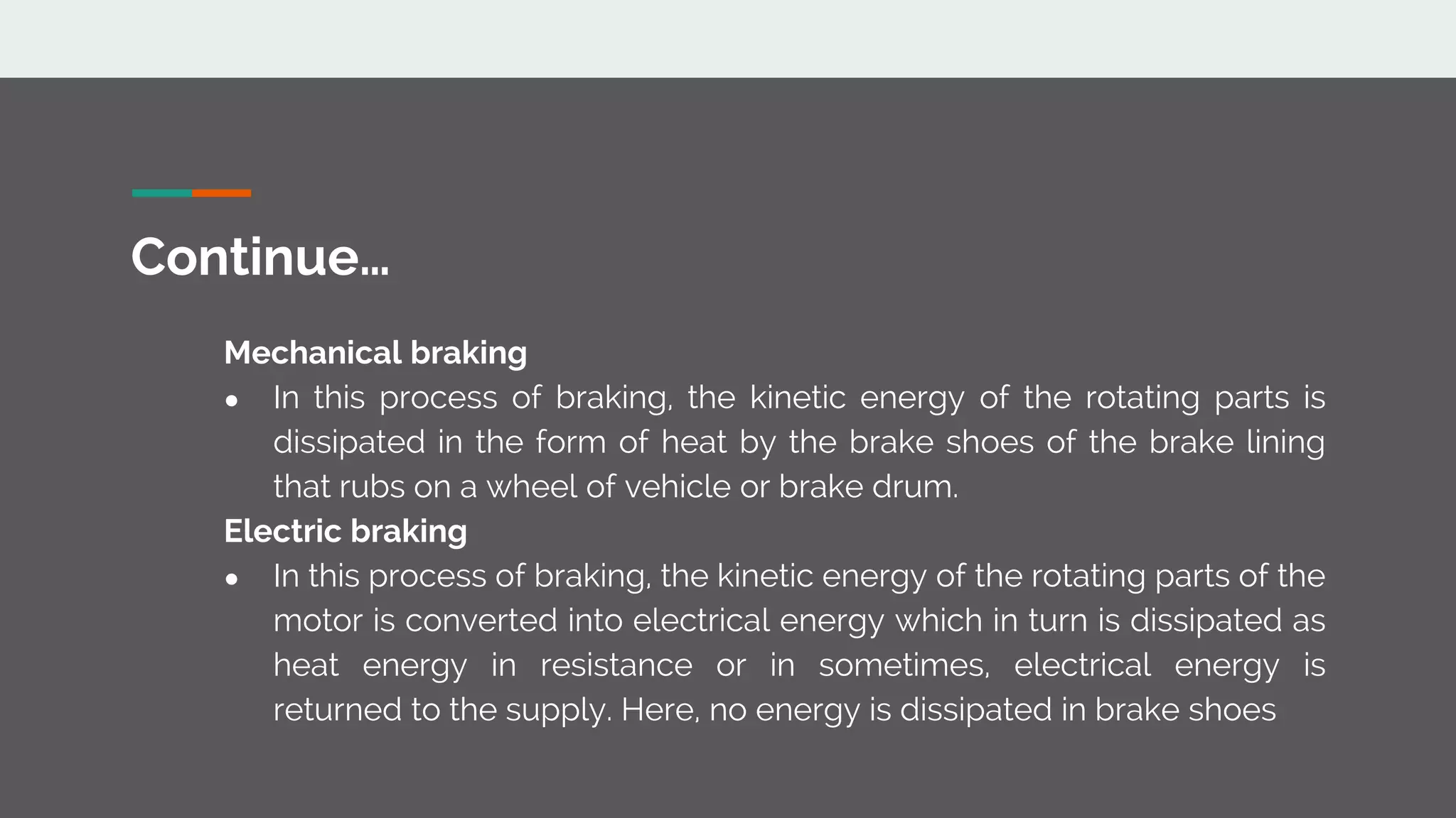 Methods of Electrical Braking of AC motors Electrical Machine II AC