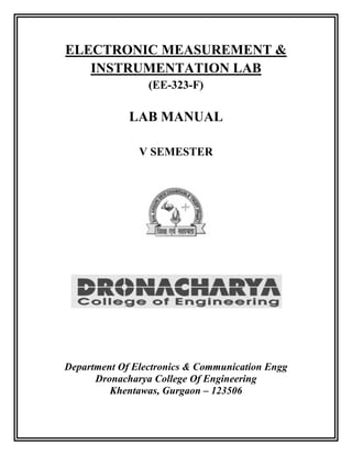 Emi lab manual_vthsem_ece | PDF