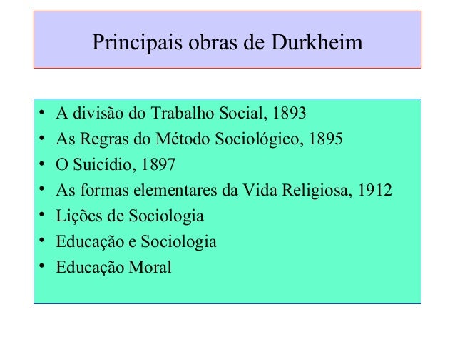 Emile durkheim