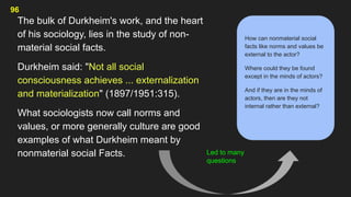 EMILE DURKHEIM a well known social thinker idea has been written down ...