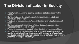 durkheim theory of social solidarity