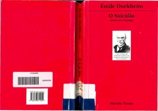 Emile durkheim suicidio