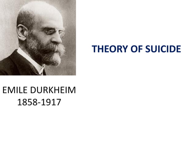Emile durkheim theory of suicide | PDF