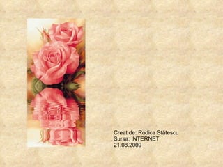 Creat de: Rodica St ătescu Sursa: INTERNET 21.08.2009 