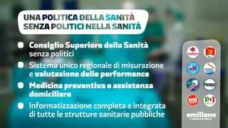 Consiglio Superiore della Sanità
senza politici
Sistema unico regionale di misurazione
e valutazione delle performance
Med...