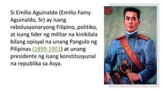 Emilio Aguinaldo Talambuhay