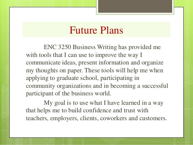 Future plan essay