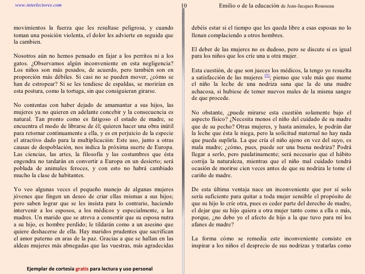 jean jacques rousseau emilio pdf