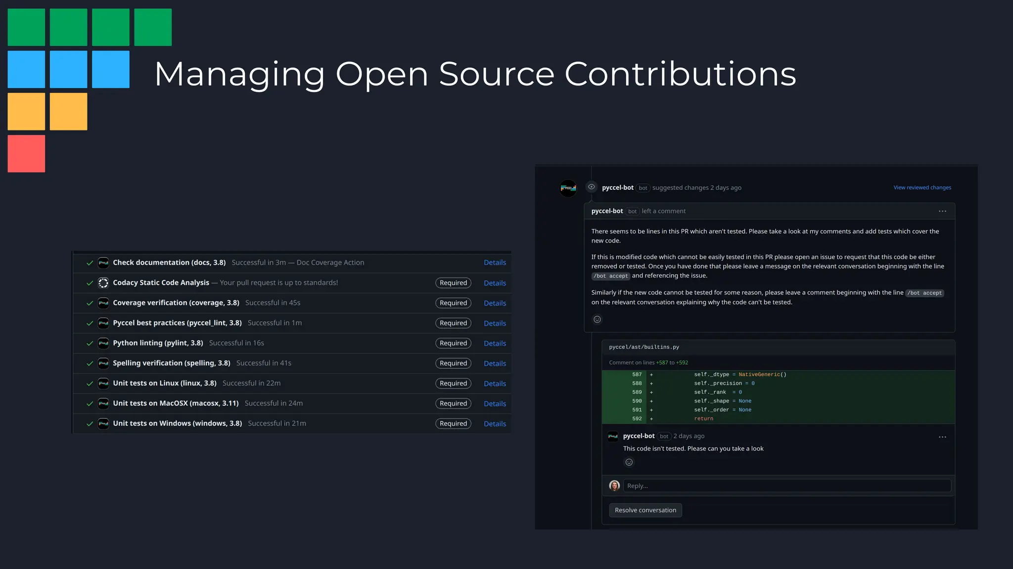 Managing Open Source Contributions
 
