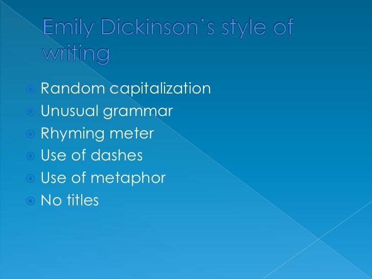 What inspired Emily Dickinson to write poetry?