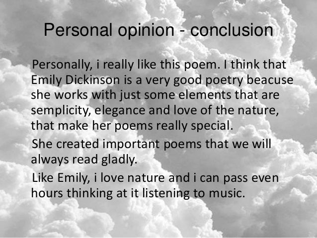 hope by emily dickinson summary