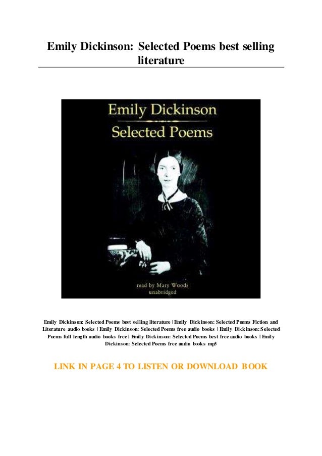 Emily Dickinson Selected Poems best selling literature