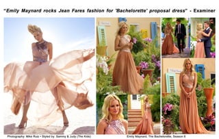 Emily Maynard in Jean Fares Couture!