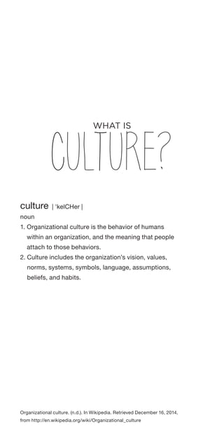 culture | 'kelCHer |
noun
1. Organizational culture is the behavior of humans
within an organization, and the meaning that...
