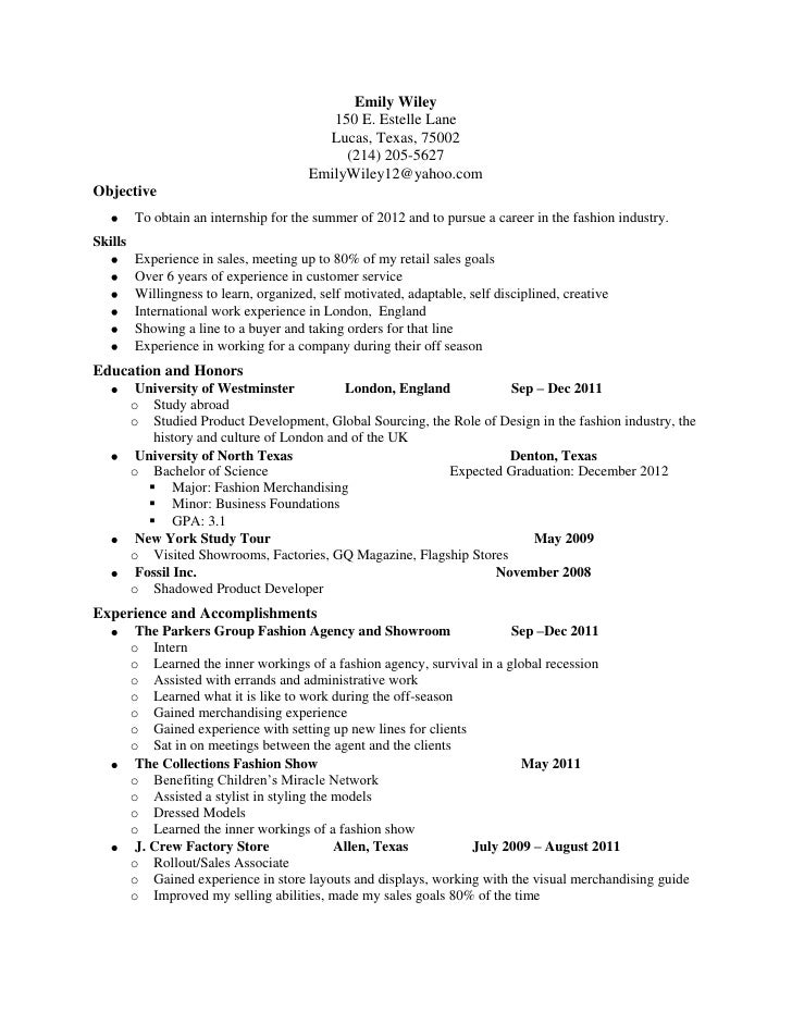 fashion buyer cover letters