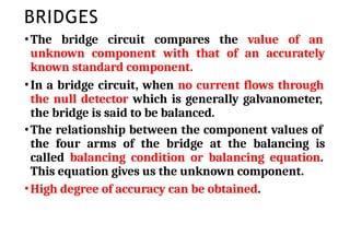 Comprehensive Guide to Electrical Bridges and Potentiometers in ...
