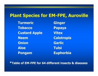 Microbial Inoculants: Effective Microorganisms (EM) & Indigenous ...