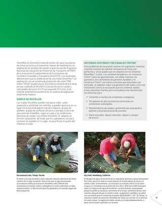 Emin sistemas geotecnicos catalogo sistemas control erosion tensar | PDF
