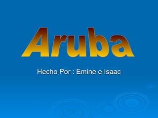 Hecho Por : Emine e Isaac Aruba 