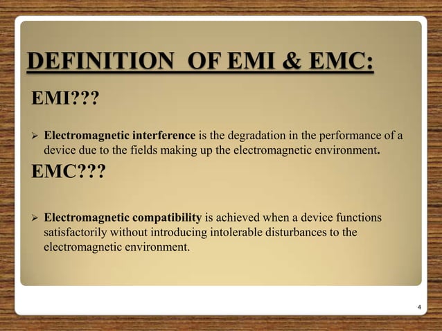 Electromagnetic Interference & Electromagnetic Compatibility | PPT