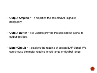 Af Output To Computer ELECTRONIC MEASUREMENT AND INSTRUMENT: WAVE ANALYZER | PPTX
