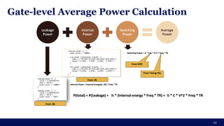 Gate-level Average Power Calculation
23
 