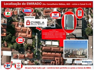 Localização do EMIRADO (Av. Conselheiro Nébias, 663 – entre o Canal 3 e 4)




                 Dá para fazer tudo a pé – comércio bem pertinho e a praia a menos de 800m
 