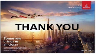 Emirates airlines 4 p’s 