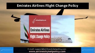 Emirates Airlines Flight Change Policy
 
