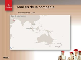 Análisis de la compañía
Principales rutas: Asia.




                           10
 