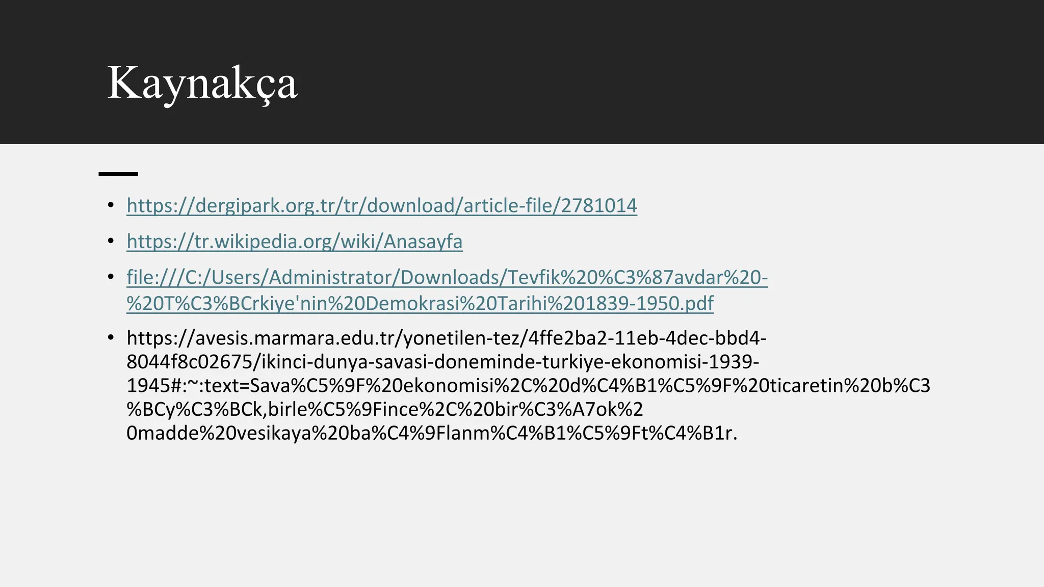 Türk Demokrasi Tarihi Final Sunum Ödevii | PPTX