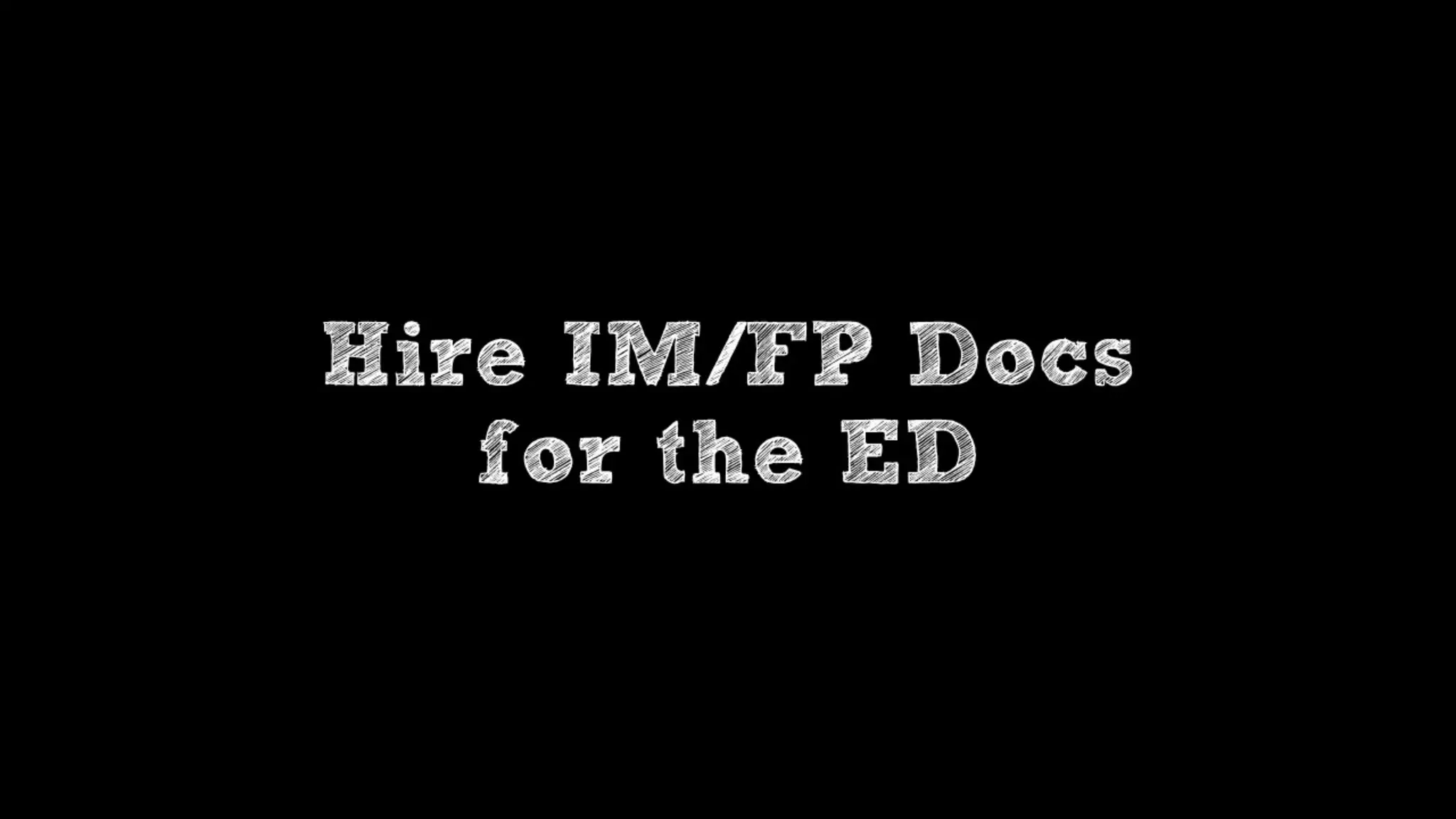 Is Emergency Medicine a Failed Paradigm