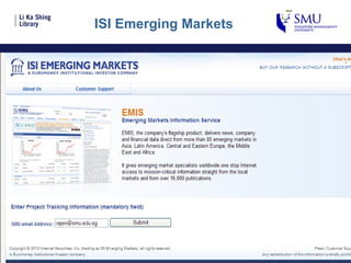 ISI Emerging Markets 