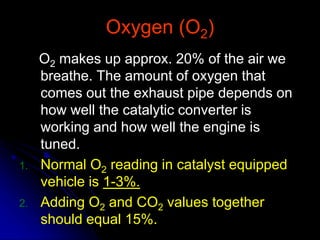 O2 Normalisation Formula Emission systems | PPTX