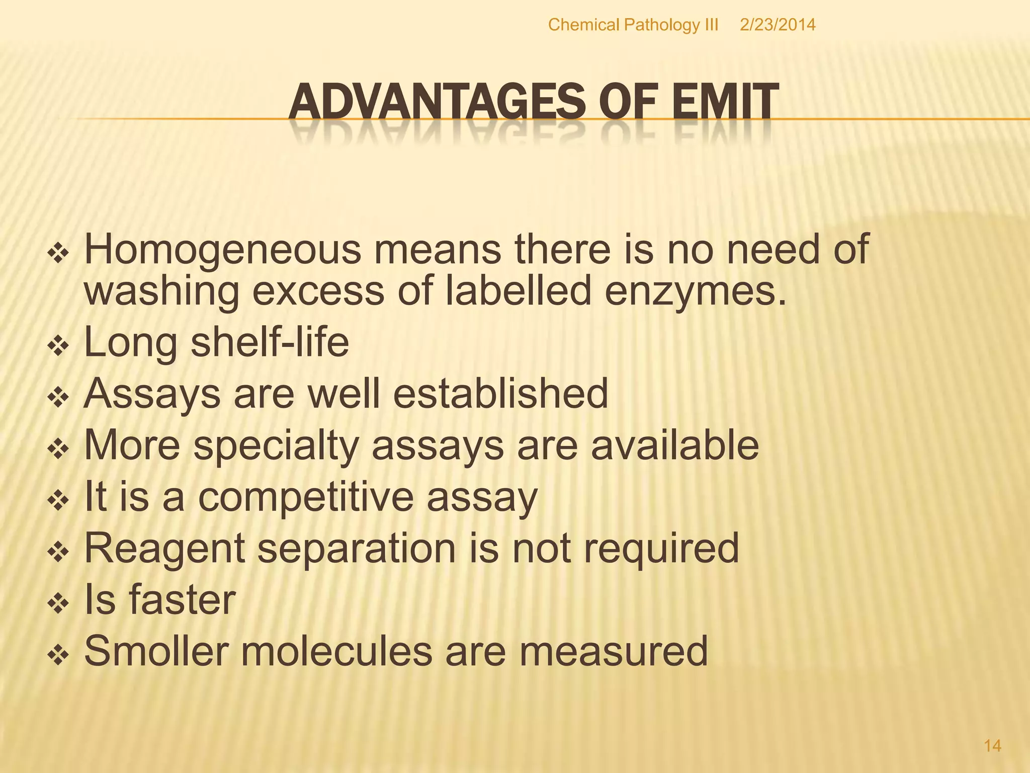 Emit enzyme-multiplied immunoassay technique | PPTX