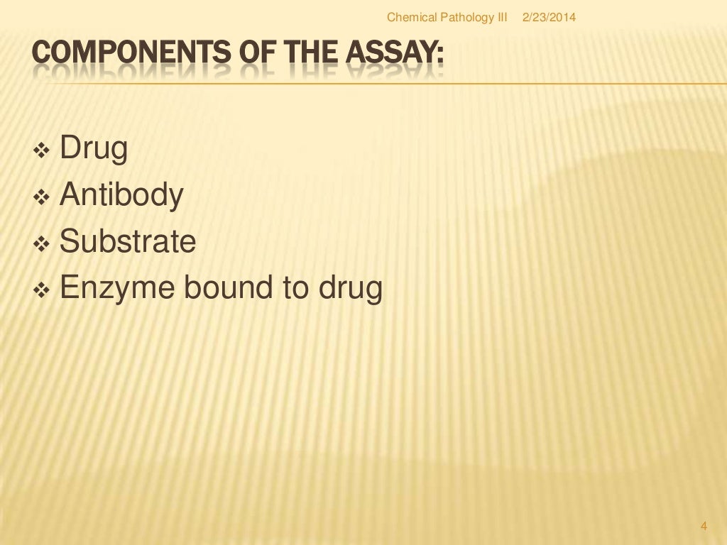Emit enzymemultiplied immunoassay technique
